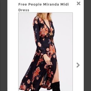 Free People Miranda midi Dress size 4